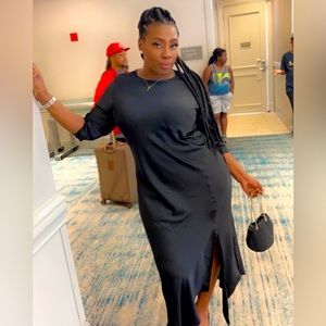 Sexy black dress great for wedding or dress up